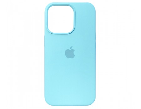 Чехол Silicone Case Full Cover iPhone 13 Pro Copy Sea Blue (21)