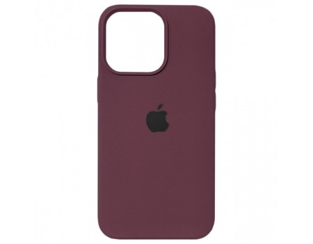 Чехол Silicone Case Full Cover iPhone 13 Pro Copy Maroon (42)