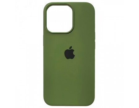 Чехол Silicone Case Full Cover iPhone 13 Pro Copy Army Green (45)