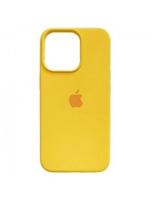 Чехол Silicone Case Full Cover iPhone 13 Pro Copy Canary Yellow (50)