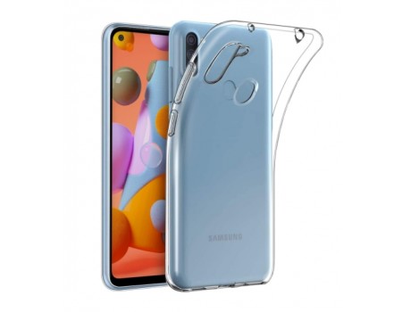 Чехол Silicone Case WS Samsung A11/M1 (A115/M115) Прозрачный