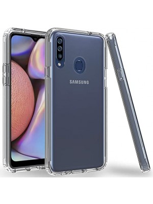 Чехол Silicone Case WS Samsung A20s (A207) Прозрачный