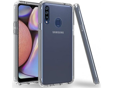 Чехол Silicone Case WS Samsung A20s (A207) Прозрачный