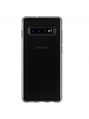 Чехол Silicone Case WS Samsung S10 Plus (G975) Прозрачный