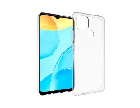 Чехол Silicone Case WS Oppo A15/A15s/A35 Прозрачный