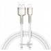 Кабель Baseus Cafule Series Metal Data Cable USB to IP 2.4A 1m White