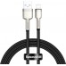 Кабель Baseus Cafule Series Metal Data Cable USB to IP 2.4A 2m Black