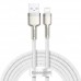 Кабель Baseus Cafule Series Metal Data Cable USB to IP 2.4A 2m White