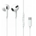 Наушники Baseus Encok Type-C lateral in-ear Wired Earphone C17 White