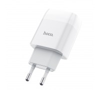 Сетевое зарядное устройство Hoco C72A Glorious single port charger (EU)  White