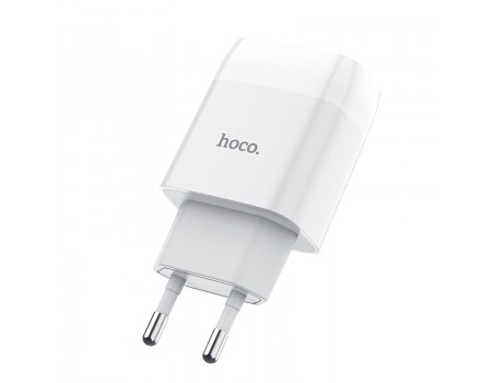 Сетевое зарядное устройство Hoco C72A Glorious single port charger (EU)  White