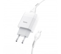 МЗП Hoco C73A Glorious dual port charger set ( Lightning ) ( EU ) White