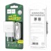 Сетевое зарядное устройство Hoco C73A Glorious dual port charger set (Lightning) (EU) White