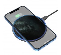 Беспроводное зарядное устройство Hoco CW6 Pro Easy 15W charging wireless fast charger Black