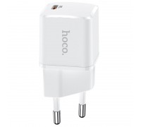 МЗП Hoco N10 Starter single port PD20W charger ( EU ) White
