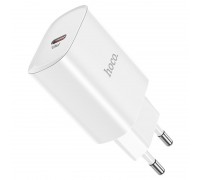 Мережевий  зарядний пристрій Hoco N14 Smart Charging single port PD20W charger ( EU ) White