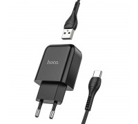 МЗП Hoco N2 Vigour single port charger Set Type-C ( EU ) Black