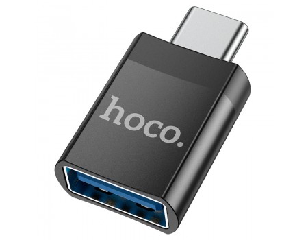 Адаптер Hoco UA17 Type-C male to USB female USB3.0 adapter Black