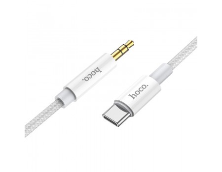 Кабель Hoco AUX UPA19 digital audio conversion cable Lightning White