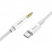 Кабель Hoco AUX UPA19 digital audio conversion cable Lightning White