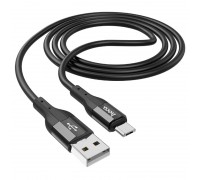 Кабель Hoco X72 Creator silicone charging data cable for Micro Black