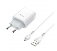 МЗП Hoco C73A Glorious dual port charger set ( Microsoft ) ( EU ) White