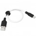 Кабель Hoco X21 Plus Silicone charging cable for Micro 0.25m Black＆White