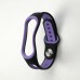 Ремешок DoubleColor Silicone Mi Band 3/4 Black-Lilac