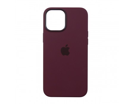 Чехол Silicone Case with MagSafe &amp; SplashScreen iPhone 12 Pro Max Plum