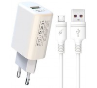 МЗП XO-L85D ( EU ) QC3.0 18W with micro ( NB111 ) cable White