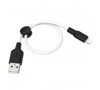 Кабель Hoco X21 Plus Silicone charging cable for Lightning 0.25m Black &amp; White