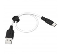 Кабель Hoco X21 Plus Silicone charging cable for Type-C ( L-0.25M ) Black &amp; White