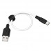 Кабель Hoco X21 Plus Silicone charging cable for Type-C 0.25m Black &amp; White