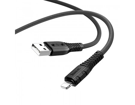 Кабель Hoco X67 Nano silicone charging data cable for Lightning Black