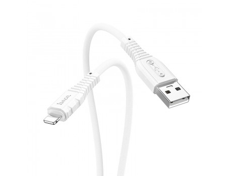 Кабель Hoco X67 Nano silicone charging data cable for Lightning White