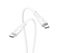 Кабель Hoco X67 Nano 60W silicone charging data cable Type-C to Type-C White