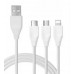 Кабель WUW X172 3 IN 1 CABLE 2A White