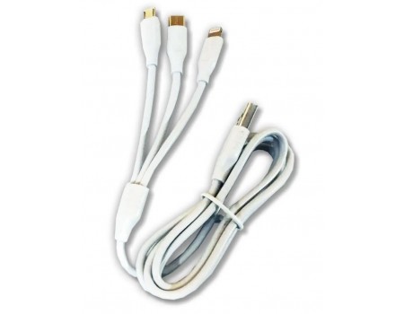 Кабель WUW X172 3 IN 1 CABLE 2A White