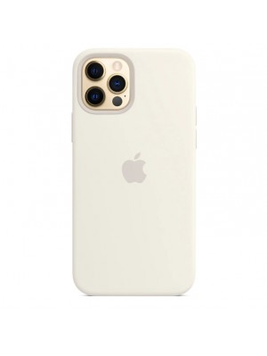 Чехол Silicone Case with MagSafe &amp; SplashScreen iPhone 12 Pro Max White