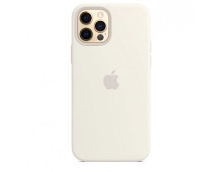 Чехол Silicone Case with MagSafe &amp; SplashScreen iPhone 12 Pro Max White