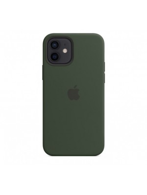 Чехол Silicone Case with MagSafe &amp; SplashScreen iPhone 12/12 Pro Cyprus Green