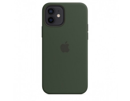 Чехол Silicone Case with MagSafe &amp; SplashScreen iPhone 12/12 Pro Cyprus Green