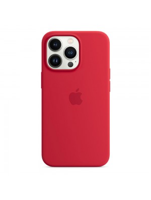 Чехол Silicone Case with MagSafe &amp; SplashScreen iPhone 13 Pro Red