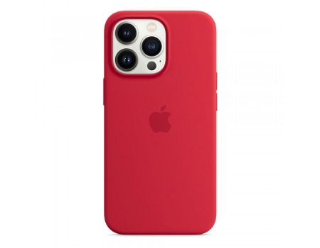 Чехол Silicone Case with MagSafe &amp; SplashScreen iPhone 13 Pro Red