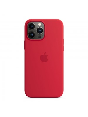 Чехол Silicone Case with MagSafe &amp; SplashScreen iPhone 13 Pro Max Red