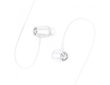 Наушники Hoco M88 Graceful universal earphones with mic White