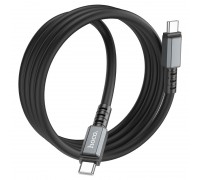 Кабель Hoco X85 Type-C to Type-C Strength 60W charging data cable Black