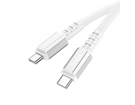 Кабель Hoco X85 Type-C to Type-C Strength 60W charging data cable White