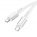 Кабель Hoco X85 Type-C to Type-C Strength 60W charging data cable White