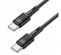 Кабель Hoco X83 Type-C to Type-C Victory 60W charging data cable Black